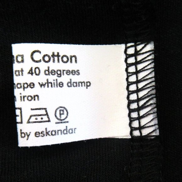 Black ESKANDAR 100% Pima Cotton Jacket, One Size, Very Good Condition - Picture 15 of 15